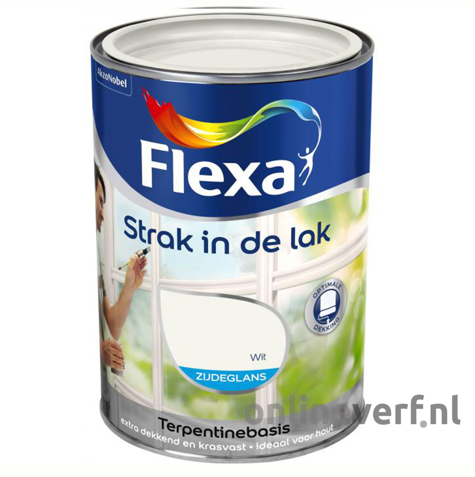 Naar de waarheid beoefenaar kubiek Flexa Strak in de Lak Zijdeglans Terpentine Basis – 1 liter – Kleur naar  keuze – Paintia.nl
